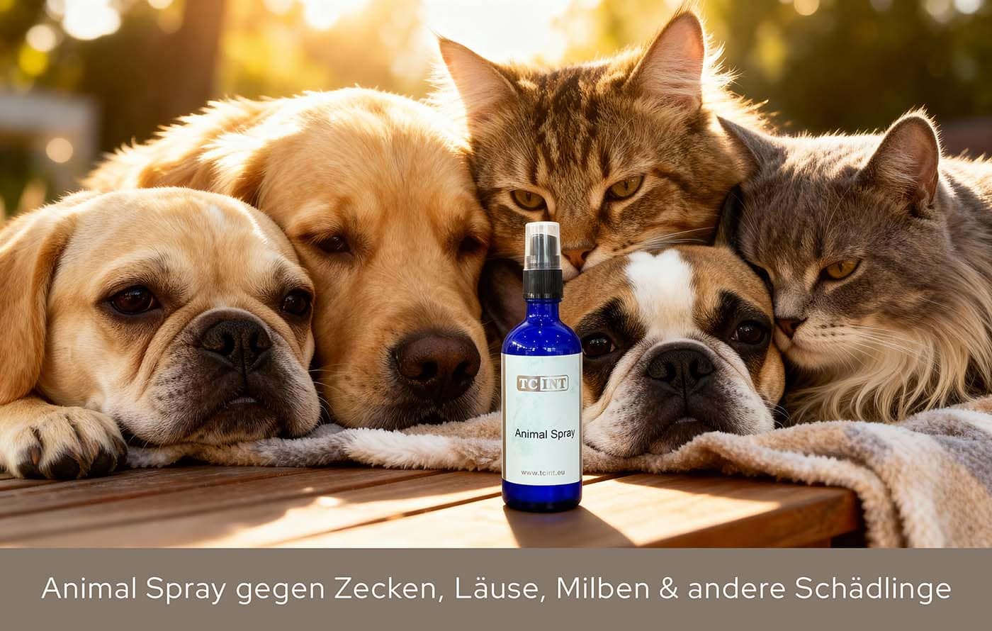 Animal Spray gegen Zecken, Läuse, Milben & andere Schädlinge Animal Spray gegen Zecken, Läuse, Milben & andere Schädlinge