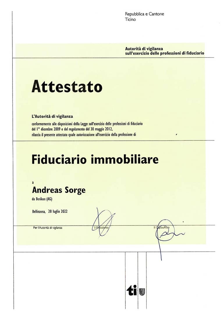 Zertifizierung Tessin Seite