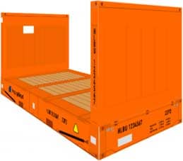 20' Flatrack Container 
