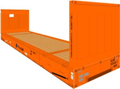 40' Flatrack Container 