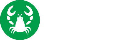 lobster logo white