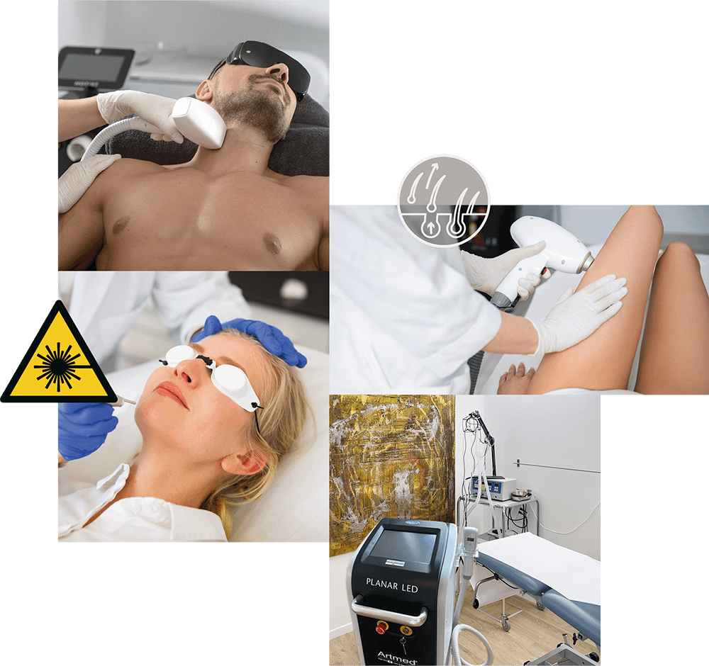 DZ Collage Laserhaarentfernung