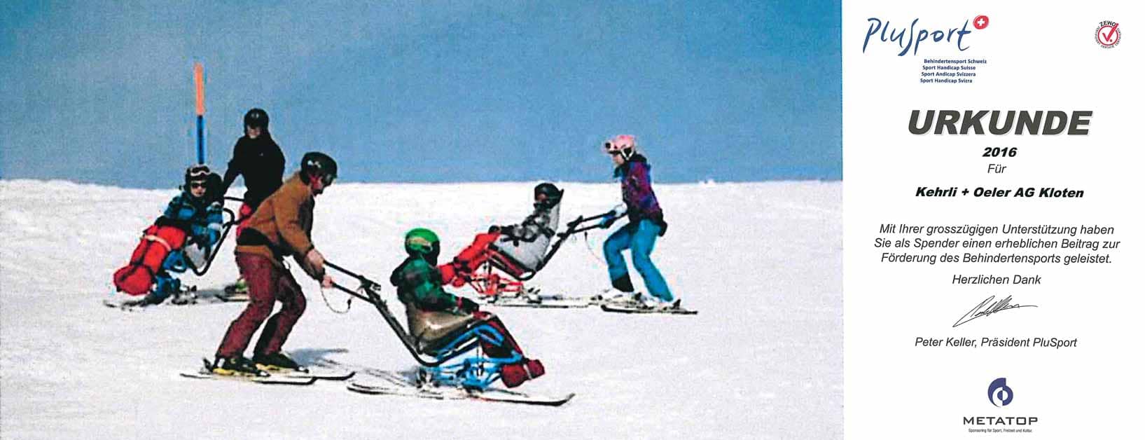 Read more about the article Spende PluSport Behindertensport Schweiz