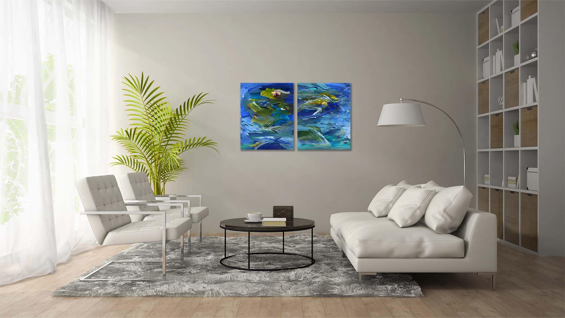 Blau in blau Heidi Jerger