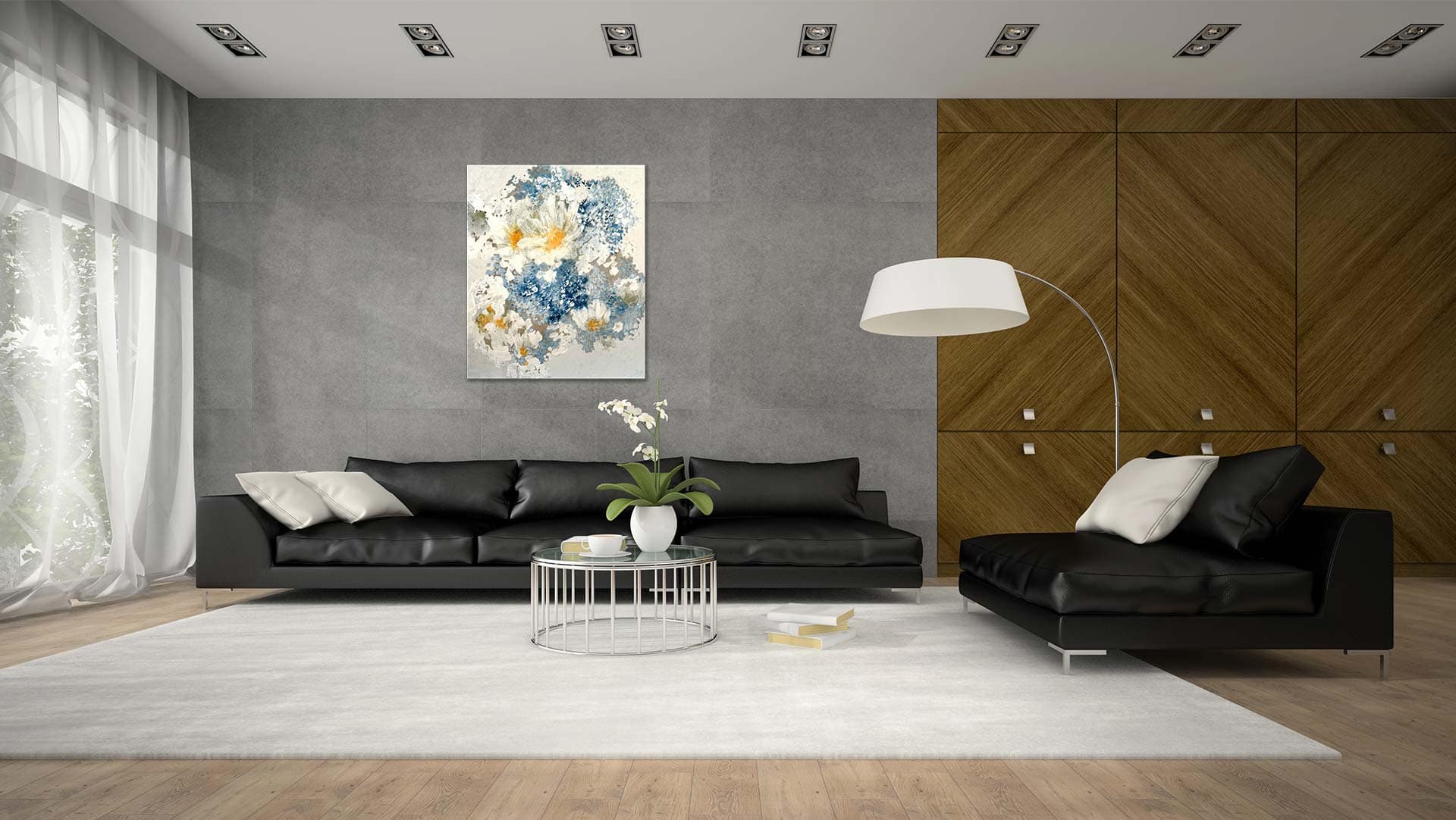 Blumen unter sich Mockup 120 x 100cm