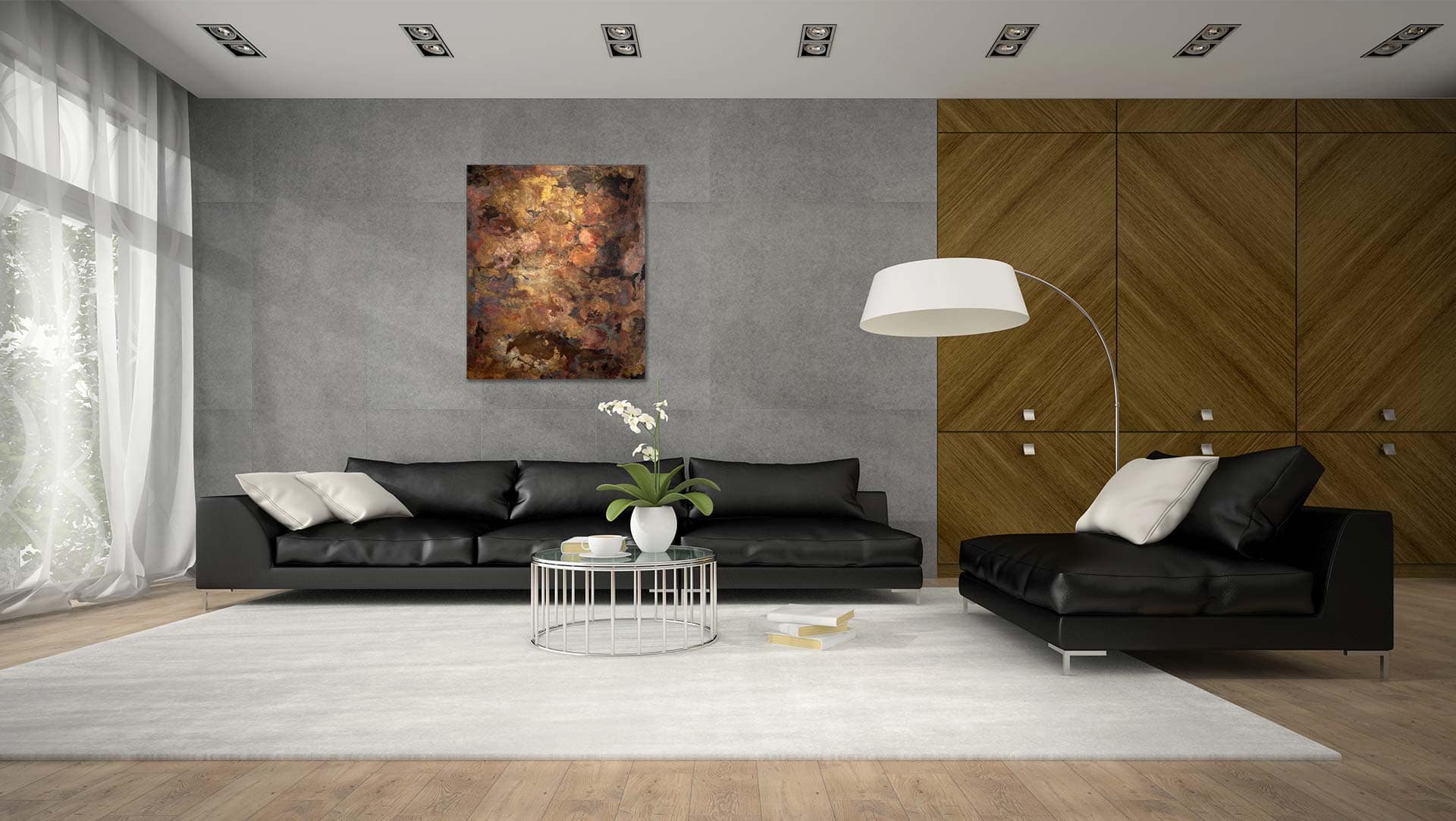 Licht und Schatten I Mockup 120 x 100cm