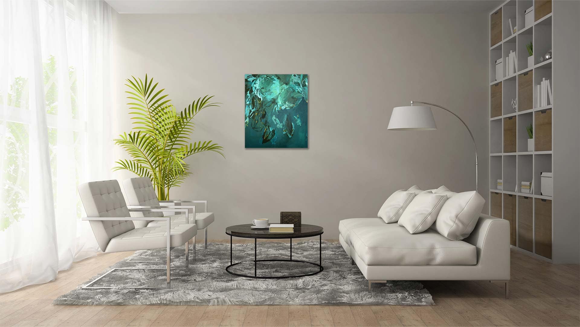 Wolkenweben V Mockup 70 x 60cm