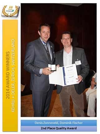 Read more about the article Kehrli + Oeler honored with EUROMOVERS Quality Award 2014