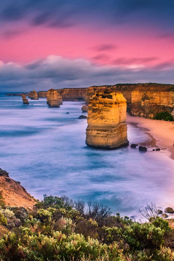 Nach Australien auswandern - Sonnenuntergang an der Küste Australiens