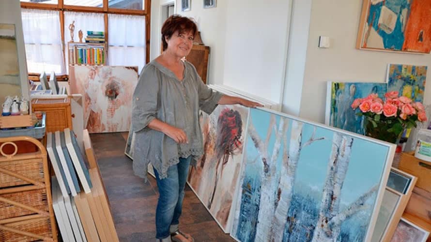 Heidi Jerger im Atelier